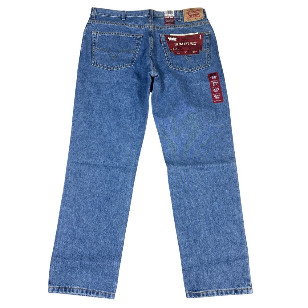 vintage y2k 2004 NWT Levis Slim Fit 512 Deadstock blue jeans 38x30 2000s